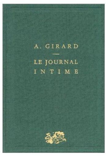 Couverture du livre « Le journal intime » de Alain Girard aux éditions Puf