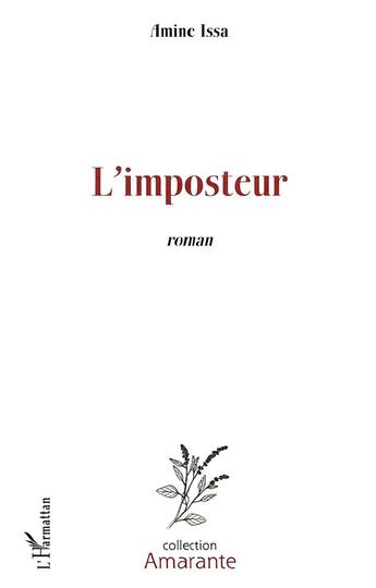 Couverture du livre « L'imposteur » de Amine Issa aux éditions L'harmattan