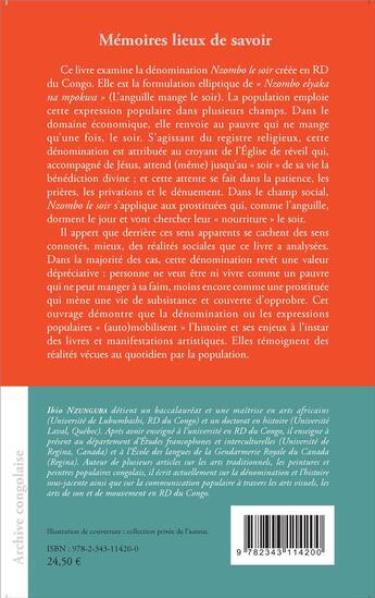 Couverture du livre « Le langage miroir des perceptions sociales ; le cas Nzombo le soir en RD Congo » de Ibio Nzunguba aux éditions L'harmattan