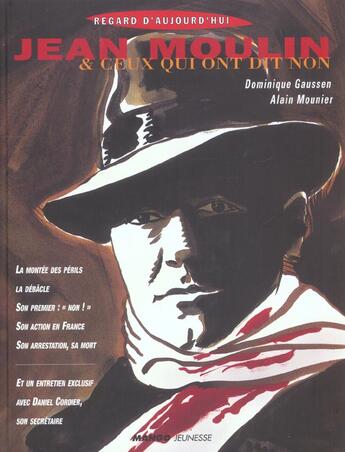 Couverture du livre « Jean moulin et ceux qui ont dit non » de Gaussen Dominique aux éditions Mango