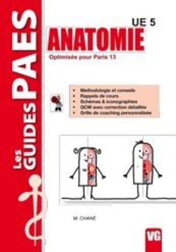 Couverture du livre « Guides paes ue 5 anatomie » de Chane M. aux éditions Vernazobres Grego