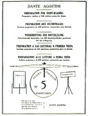 Couverture du livre « Préparation au déchiffrage t.5 ; difficile ; études de partitions en 12/8 ; batterie » de Dante Agostini aux éditions Carisch Musicom