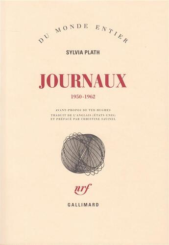 Couverture du livre « Journaux ; 1950-1962 » de Sylvia Plath aux éditions Gallimard