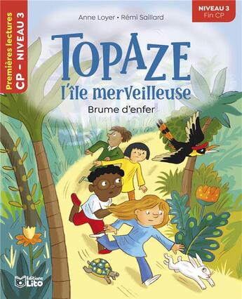 Couverture du livre « Topaze l'île merveilleuse : brume d'enfer niveau 3 » de Anne Loyer et Rémi Saillard aux éditions Lito