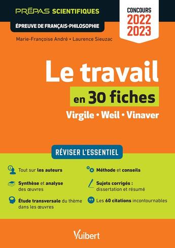 Couverture du livre « Nouveau thème en 30 fiches : épreuve de français-philosophie ; prépas scientifiques ; concours 2022-2023 » de Marie-Francoise Andre et Laurence Sieuzac aux éditions Vuibert