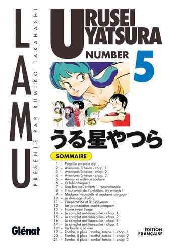 Couverture du livre « Urusei Yatsura Tome 5 » de Rumiko Takahashi aux éditions Glenat