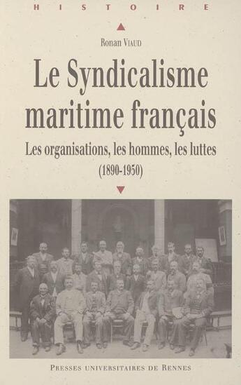 Couverture du livre « Syndicalisme maritime » de Ronan Viaud aux éditions Pu De Rennes