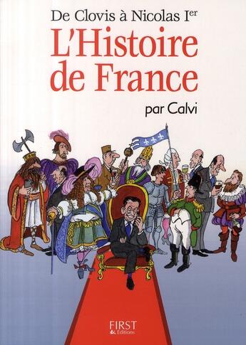 Couverture du livre « De clovis a nicolas 1er » de Calvi aux éditions First