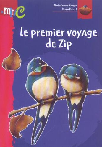 Couverture du livre « Le premier voyage de Zip » de Robert Bruno et Marie-France Mangin aux éditions Hemma