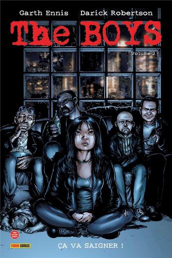 Couverture du livre « The Boys : Intégrale vol.2 : ça va saigner ! » de Garth Ennis et Darick Robertson aux éditions Panini