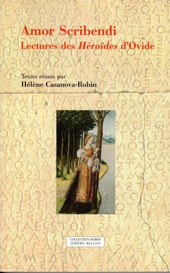 Couverture du livre « Amor scribendi » de Casanova-Robin/Helen aux éditions Millon