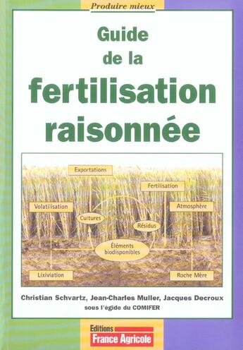 Couverture du livre « Guide de la fertilisation raisonnee » de Decroux Jacques aux éditions France Agricole