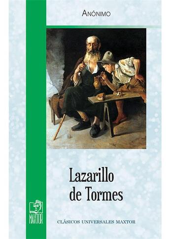 Couverture du livre « Lazarillo de tormes » de Anonimo aux éditions Maxtor