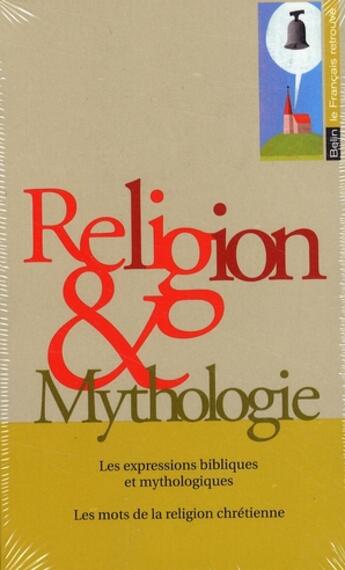 Couverture du livre « Coffret religion et mythologie » de  aux éditions Belin