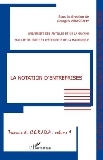 Couverture du livre « La notation d'entreprises » de Georges Virassamy aux éditions L'harmattan