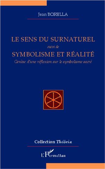 Couverture du livre « Le sens du surnaturel ; symbolisme et réalité ; genèse d'une réflexion sur le symbolisme sacré » de Jean Borella aux éditions L'harmattan