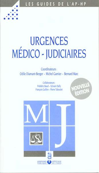 Couverture du livre « Urgences medico judiciaires nouvelle edition » de Aphp aux éditions Doin