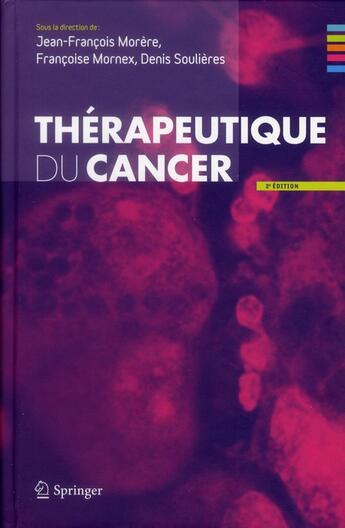 Couverture du livre « Thérapeutique du cancer (2e édition) » de  aux éditions Springer