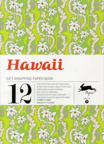 Couverture du livre « PAPIERS CADEAUX T.9 ; Hawaii ; grandes feuilles de papier cadeau de haute qualité » de  aux éditions Pepin