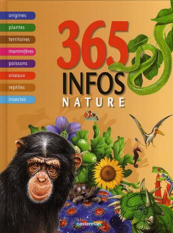 Couverture du livre « 365 infos utiles et étonnantes t.2 ; la nature » de  aux éditions Casterman