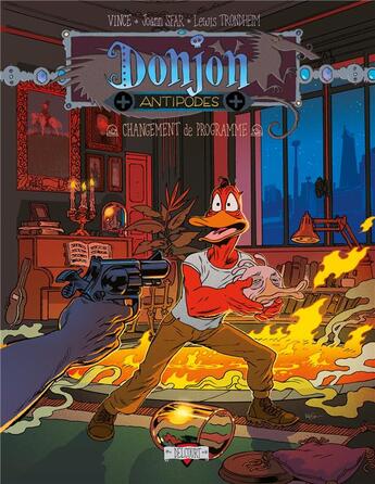 Couverture du livre « Donjon Antipodes : + 10002, Changement de programme » de Joann Sfar et Lewis Trondheim et Vince aux éditions Delcourt