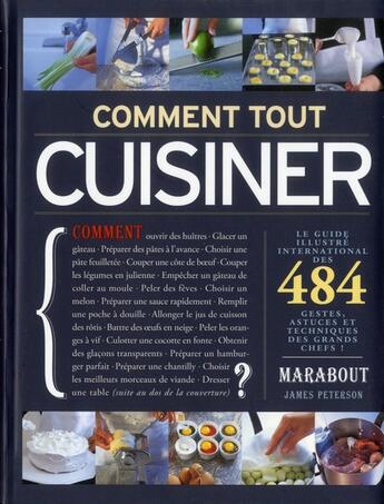 Couverture du livre « Comment tout cuisiner » de James Peterson aux éditions Marabout