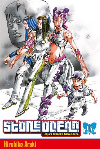 Couverture du livre « Jojo's bizarre adventure - saison 6 ; stone ocean Tome 15 » de Hirohiko Araki aux éditions Delcourt