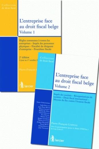 Couverture du livre « L'entreprise face au droit fiscal belge t.1 et t.2 » de Coppens Pierre-Franc aux éditions Larcier