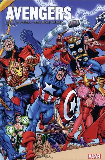 Couverture du livre « Avengers par Busiek et Perez t.1 » de Kurt Busiek et George Perez aux éditions Panini