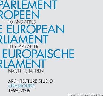 Couverture du livre « Parlement européen à Strasbourg » de Lionel Blaisse aux éditions Aam - Archives D'architecture Moderne