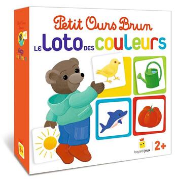 Couverture du livre « Jeu petit ours brun - le loto des couleurs » de Daniele Bour aux éditions Bayard Jeux