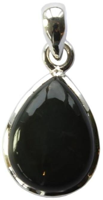 Couverture du livre « Pendentif obsidienne noire argent 925 forme goutte petit modele » de  aux éditions Dg-exodif