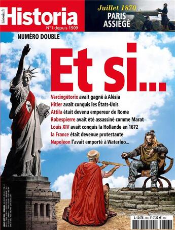 Couverture du livre « Historia mensuel n 883/884 - juillet/aout 2020 » de  aux éditions L'histoire