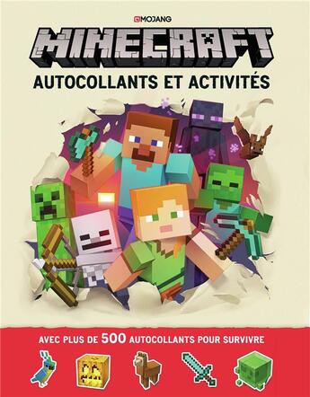 Couverture du livre « Minecraft ; minecraft : autocollants et activités » de Collectifs Jeunesse aux éditions Gallimard-jeunesse