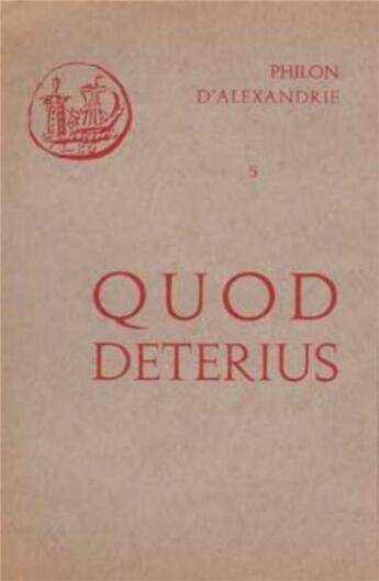 Couverture du livre « Quod deterius potiori insidiari soleat » de Philon D'Alexandrie aux éditions Cerf