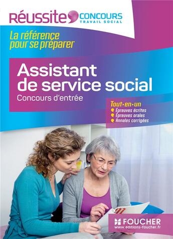 Couverture du livre « Assistant de service social ; concours d'entrée » de Zemb-Breistroffer-Y aux éditions Foucher