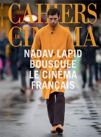 Couverture du livre « Cahiers du cinema n 753 - nadav lapid - mars 2019 » de  aux éditions Revue Cahiers Du Cinema