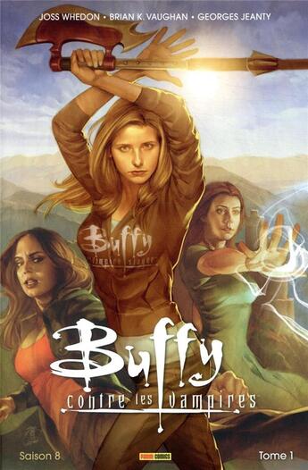 Couverture du livre « Buffy contre les vampires - saison 8 Tome 1 : un long retour au bercail » de Paul Lee et Joss Whedon et Georges Jeanty aux éditions Panini