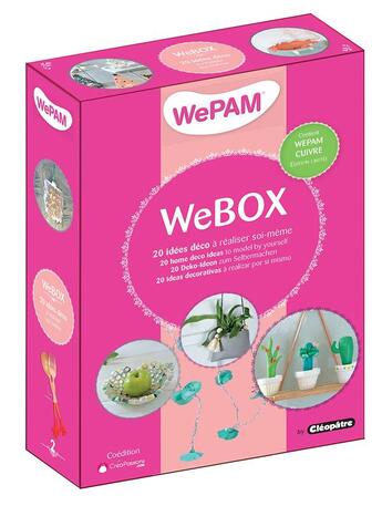 Couverture du livre « WeBox ; 20 idées déco à réaliser soi-même » de Karine Thiboult aux éditions Creapassions.com