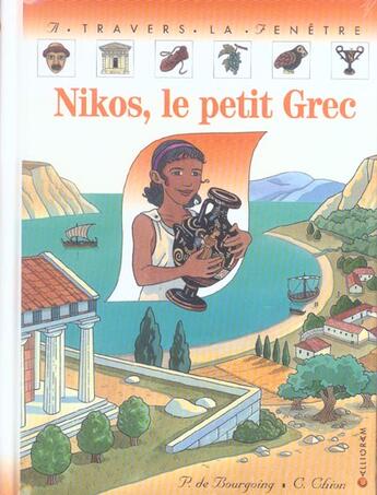 Couverture du livre « Nikos, le petit grec » de De Bourgoing aux éditions Calligram