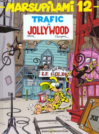 Couverture du livre « Marsupilami Tome 12 : Trafic à Jollywood » de Batem et Andre Franquin aux éditions Marsu Productions