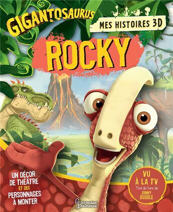 Couverture du livre « Gigantosaurus ; mes histoires 3D : Rocky » de  aux éditions Larousse