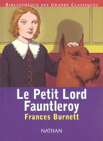 Couverture du livre « Le petit Lord Fauntleroy » de Burnett Frances Hodgson aux éditions Nathan
