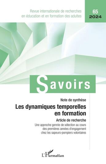 Couverture du livre « Les dynamiques temporelles en formation - vol652024 (édition 2024) » de Philippe Carre aux éditions L'harmattan