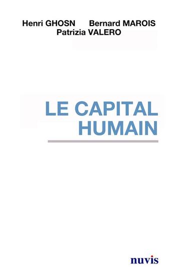 Couverture du livre « Le capital humain » de Ghosn/Valero aux éditions Nuvis