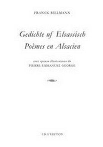 Couverture du livre « Poemes en alsacien » de Franck Billmann aux éditions Id