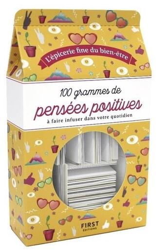 Couverture du livre « 100 grammes de pensées positives » de Mademoiselle Navie aux éditions First