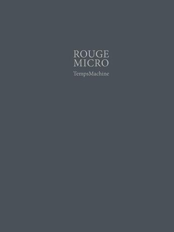 Couverture du livre « Rouge micro » de  aux éditions Diaphane