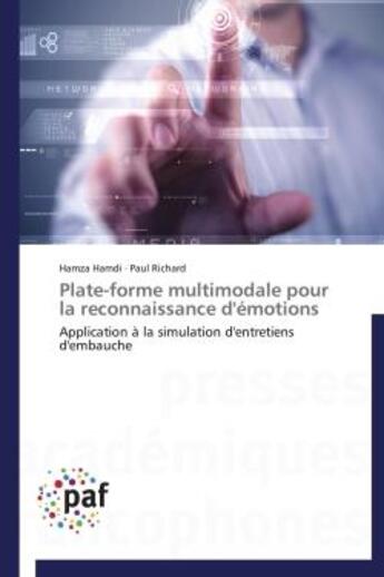 Couverture du livre « Plate-forme multimodale pour la reconnaissance d'émotions » de  aux éditions Presses Academiques Francophones