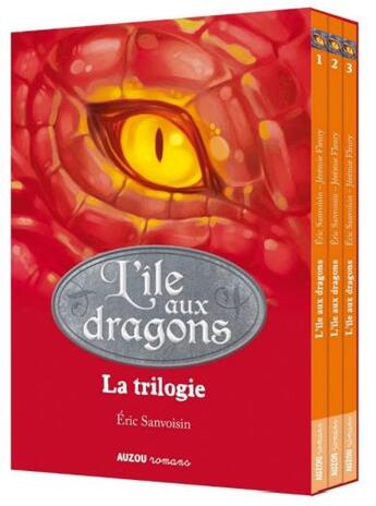 Couverture du livre « La saga des dragons - cycle 2 : l'île aux dragons : coffret Intégrale Tomes 1 à 3 » de Eric Sanvoisin et Jeremie Fleury aux éditions Auzou